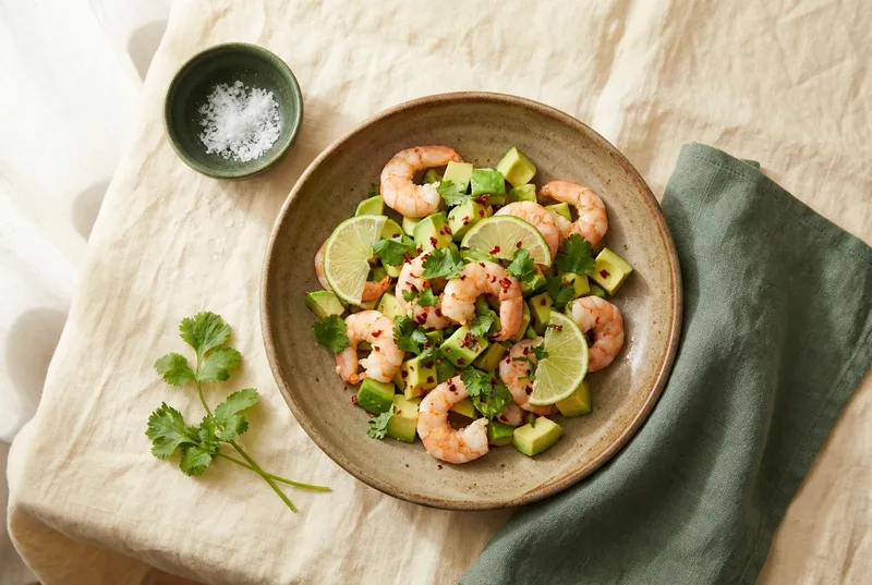 Crevetten-Avocado-Salat mit Limette