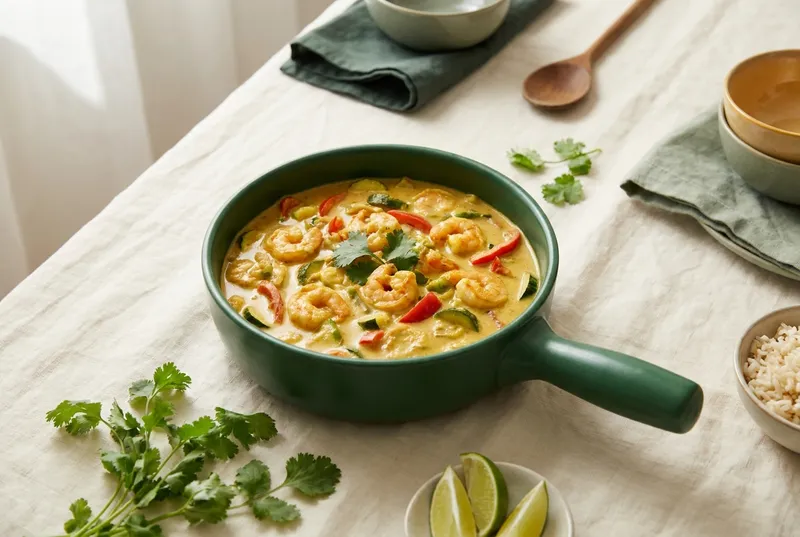 Crevetten-Curry mit Kokosmilch & Gemüse