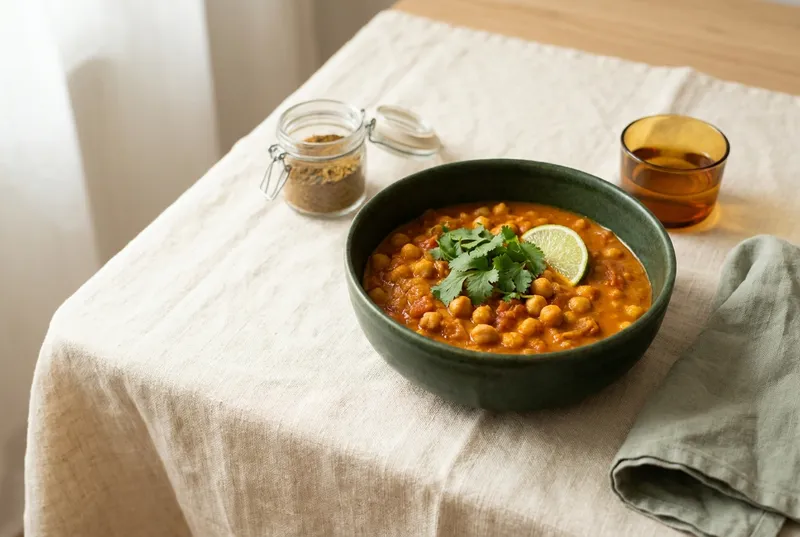 Kichererbsen-Tomaten-Curry (vegan)