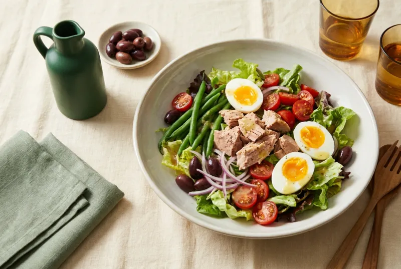 Thunfisch-Salat «Niçoise» mit Ei & Bohnen