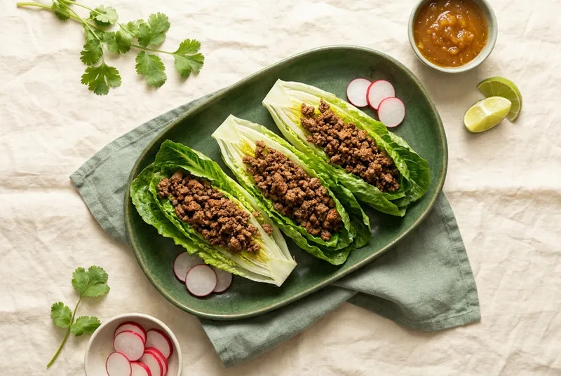 Taco-Hack in Salatschiffchen